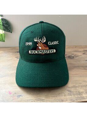 Buckmasters Classic Deer Hunting Cap Vintage 1999 Green Rally